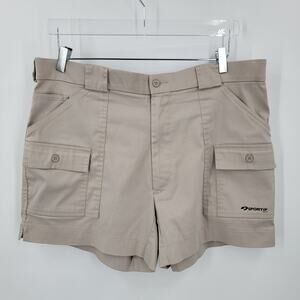 Sportif Shorts Mens 38 Tan Cargo 4" Inseam Pockets Outdoor Boating Hiking